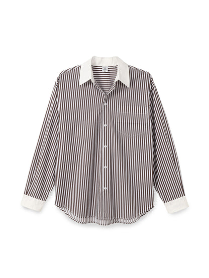 חולצה גברית מכופתרת פסים