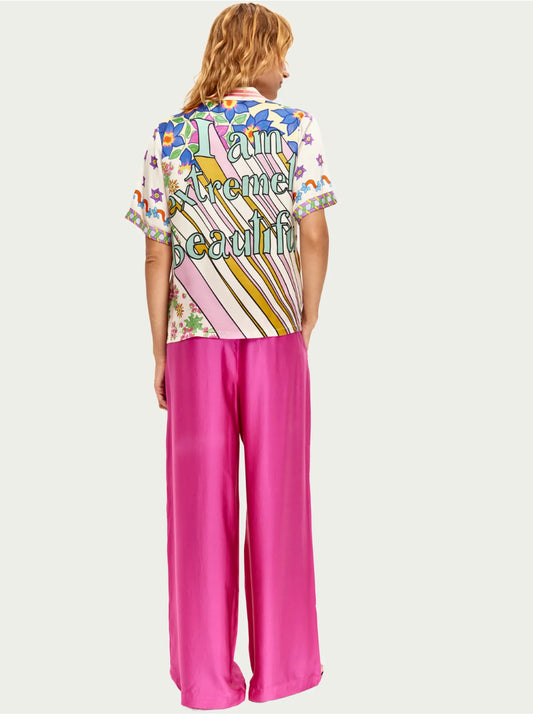 איה חולצת צווארון סריג