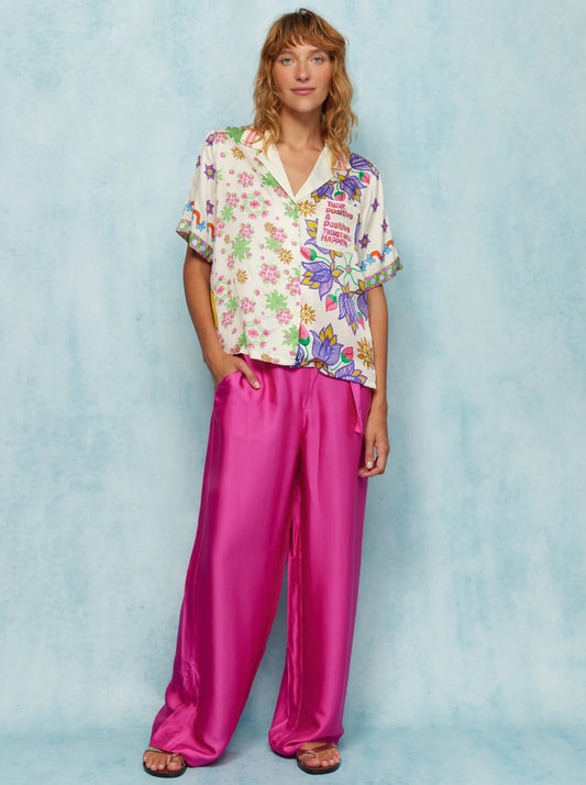 איה חולצת צווארון סריג