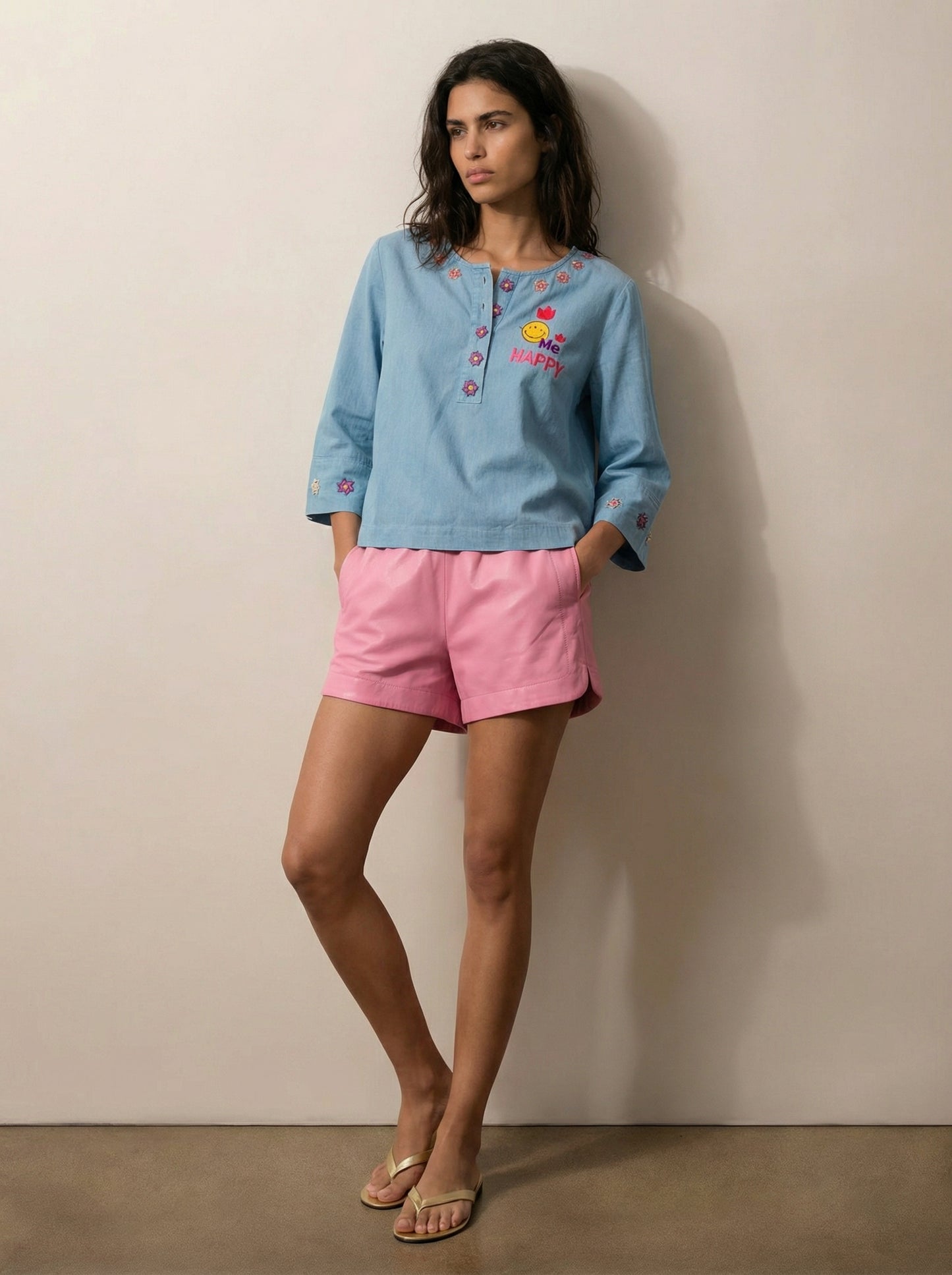 לילי חולצת ג'ינס רקומה