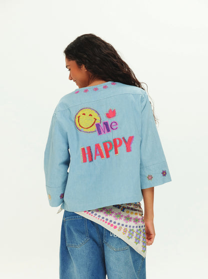 לילי חולצת ג'ינס רקומה