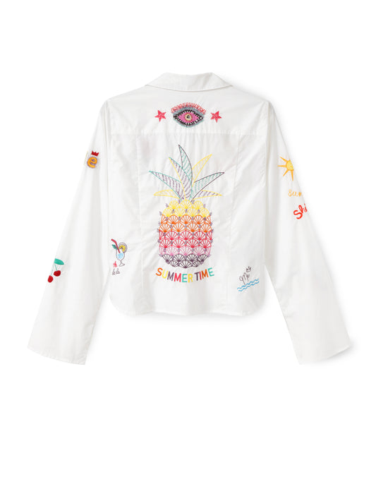 Rona Slim Fit Embroidered