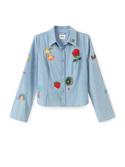 Rona Slim Fit Embroidered