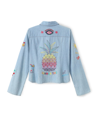 Rona Slim Fit Embroidered