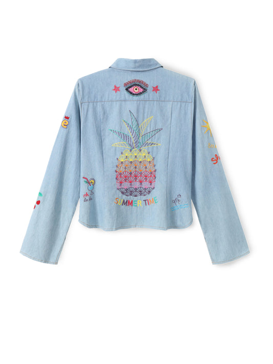 Rona Slim Fit Embroidered