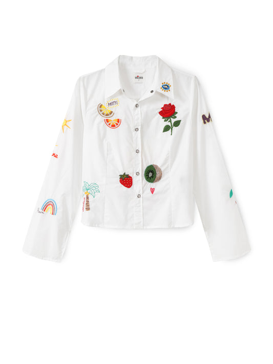 Rona Slim Fit Embroidered