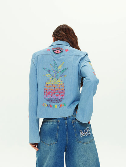 Rona Slim Fit Embroidered