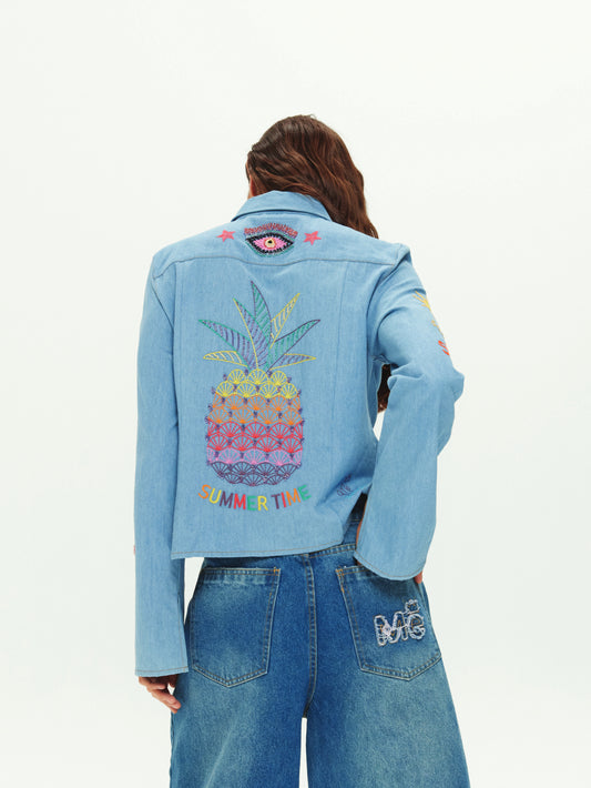 Rona Slim Fit Embroidered