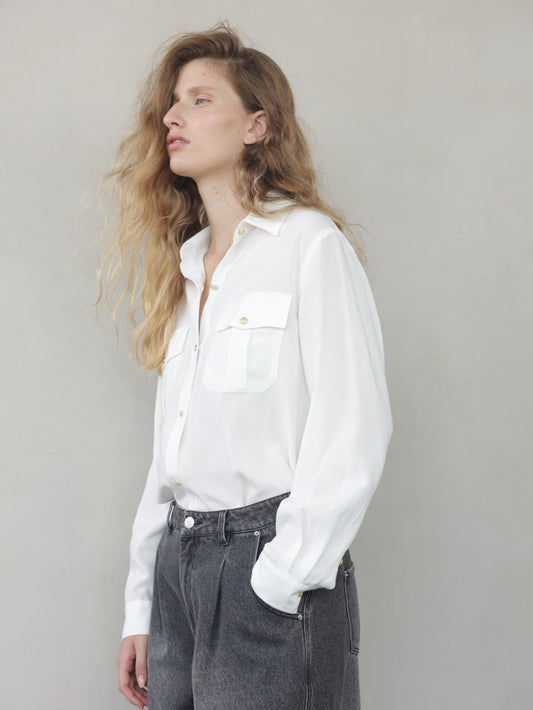 Men's Shirt with Gold Buttons
