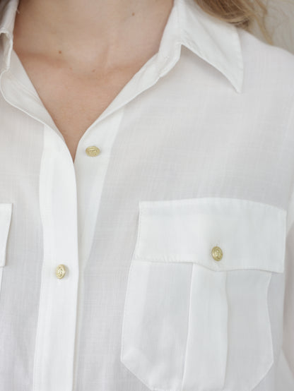 Men's Shirt with Gold Buttons