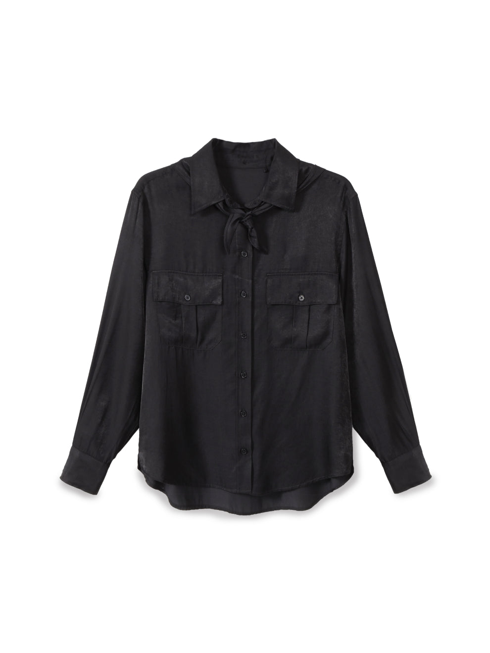 Button-down shirt with handkerchief