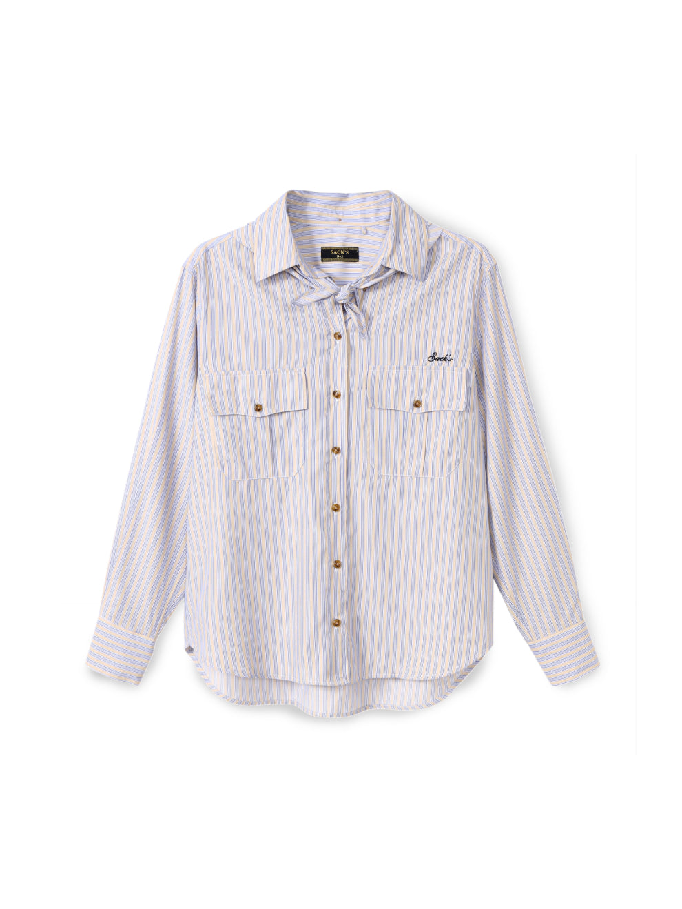 Button-down shirt with handkerchief