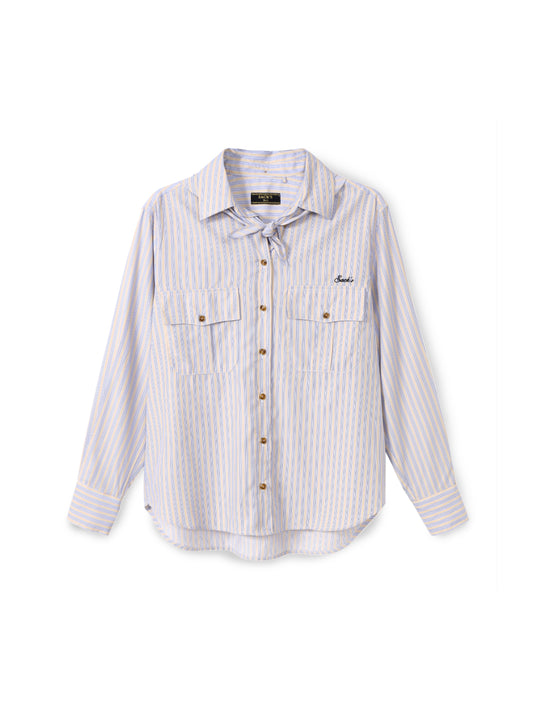 Button-down shirt with handkerchief