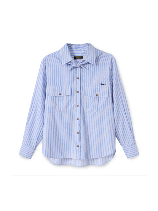 Button-down shirt with handkerchief
