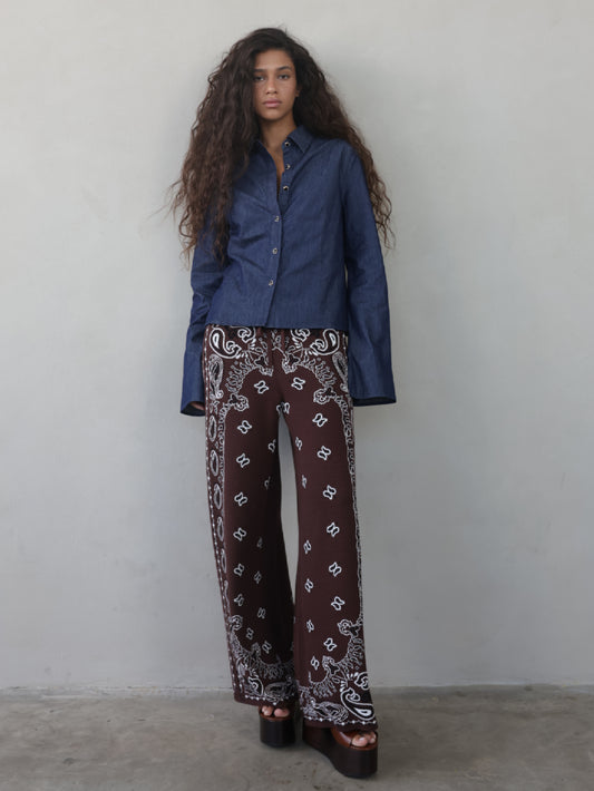Denim Button-Down Shirt