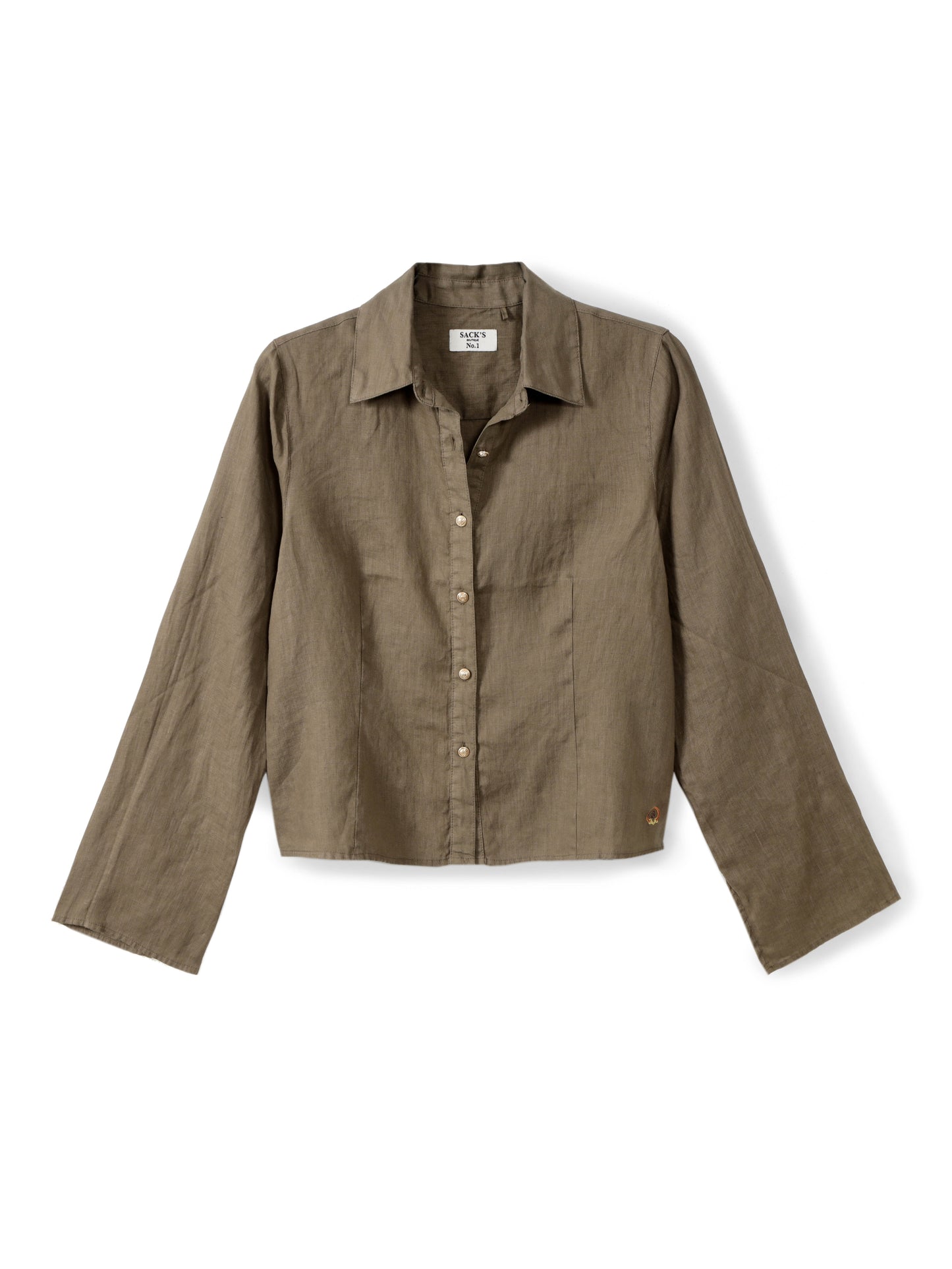 Linen button-down shirt