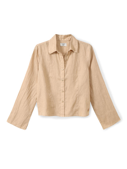 Linen button-down shirt