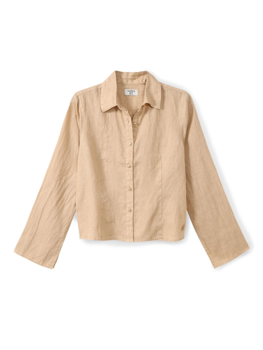 Linen button-down shirt