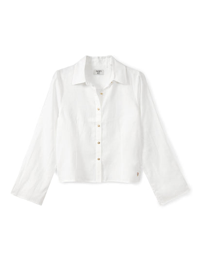 Linen button-down shirt