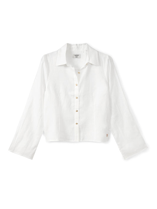 Linen button-down shirt