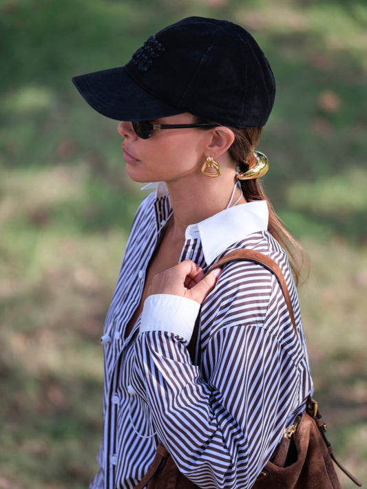 חולצה גברית מכופתרת פסים