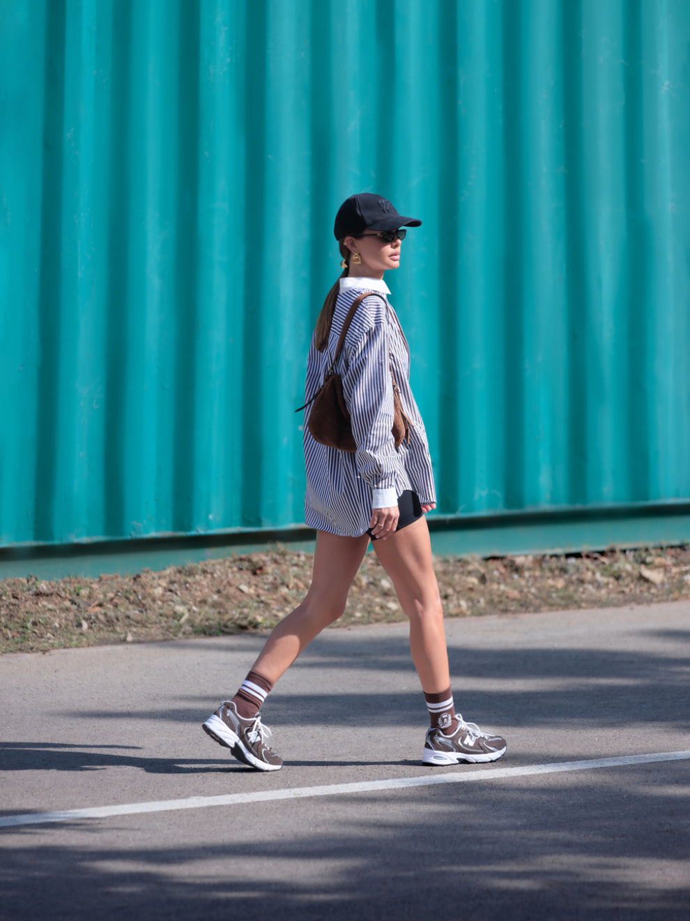 חולצה גברית מכופתרת פסים