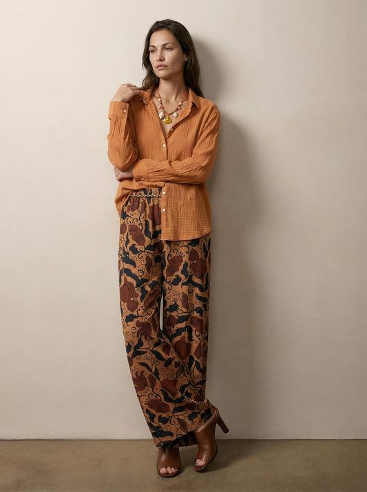 חולצת קרינקל מכופתרת