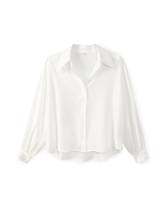 חולצת משי מכופתרת