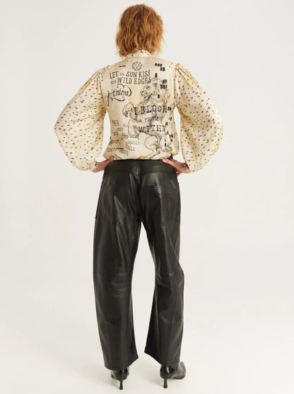 Nola Printed Tie Shirt