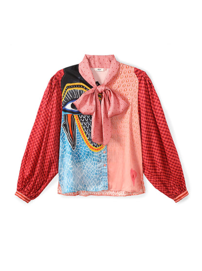 Nola Printed Tie Shirt
