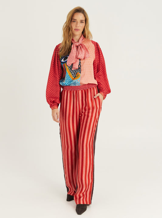 Nola Printed Tie Shirt