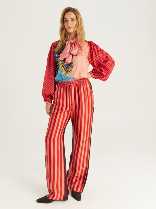 Nola Printed Tie Shirt