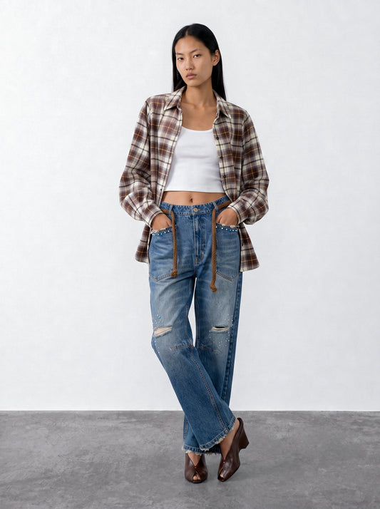 Plaid flannel shirt
