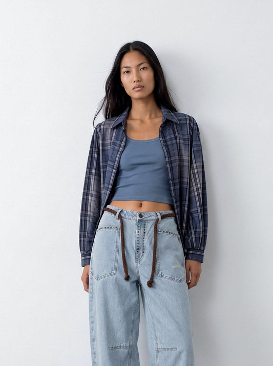 Plaid flannel shirt