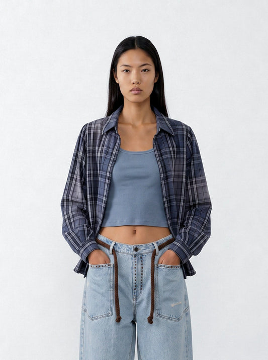 Plaid flannel shirt