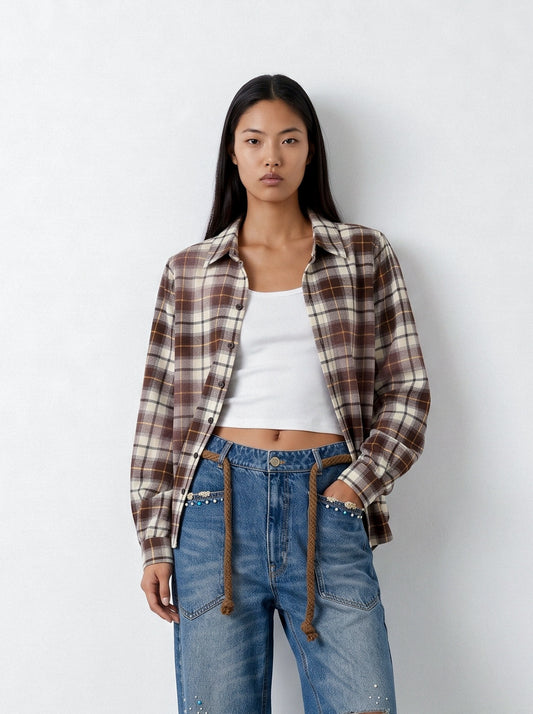 Plaid flannel shirt