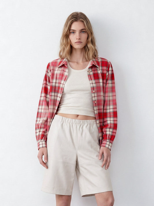 Plaid flannel shirt