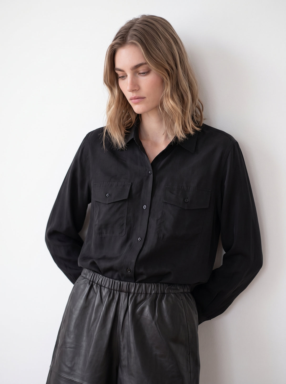 Silk Button-down Shirt