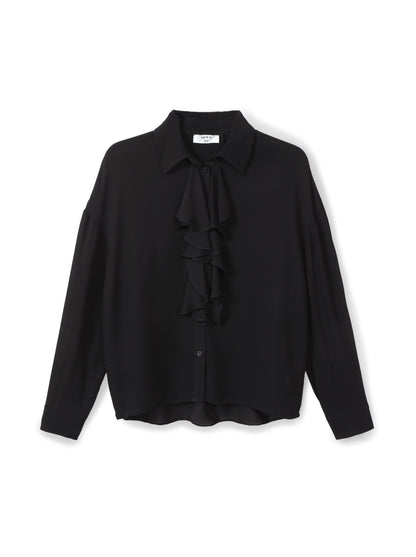 Ruffled Tie-neck Blouse
