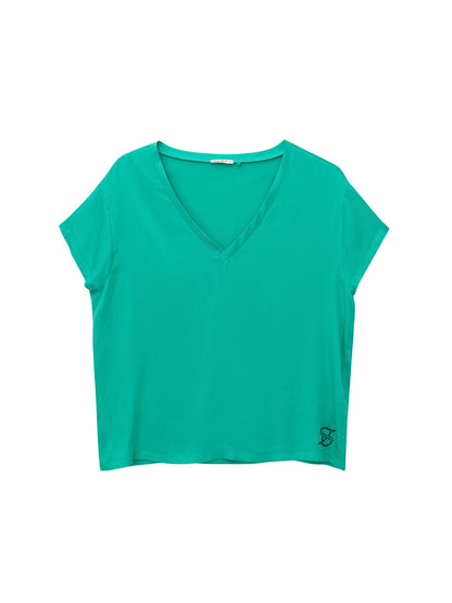 Short Sleeve V Neck Tee