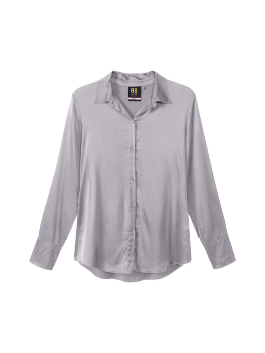 Buttoned Satin Shirt