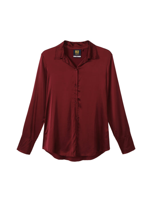 Buttoned Satin Shirt