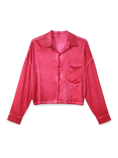 Vintage Wash Crop Shirt