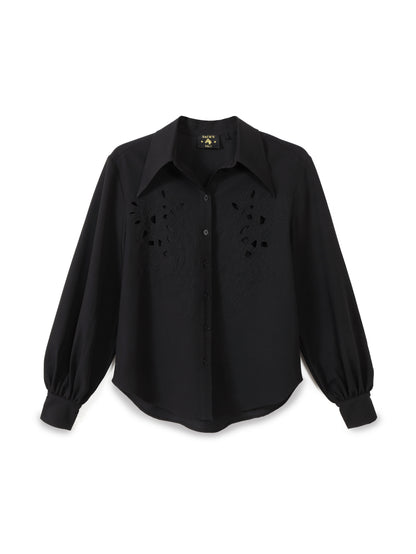 Embroidered Button-Down Shirt