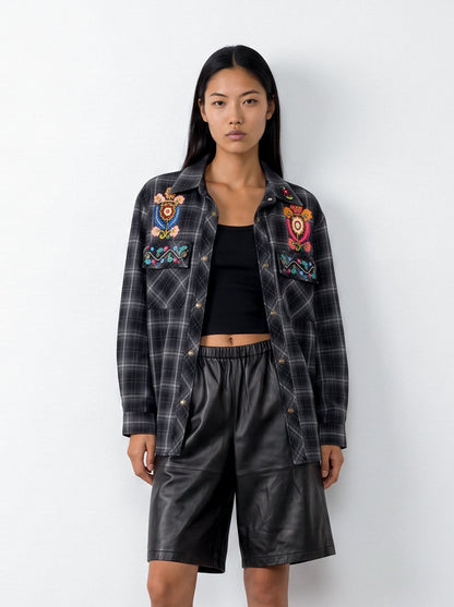Heritage Embroidered  Bohemian Shirt