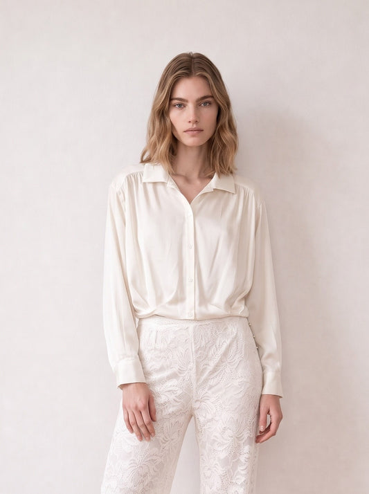 Button-down Crop Top