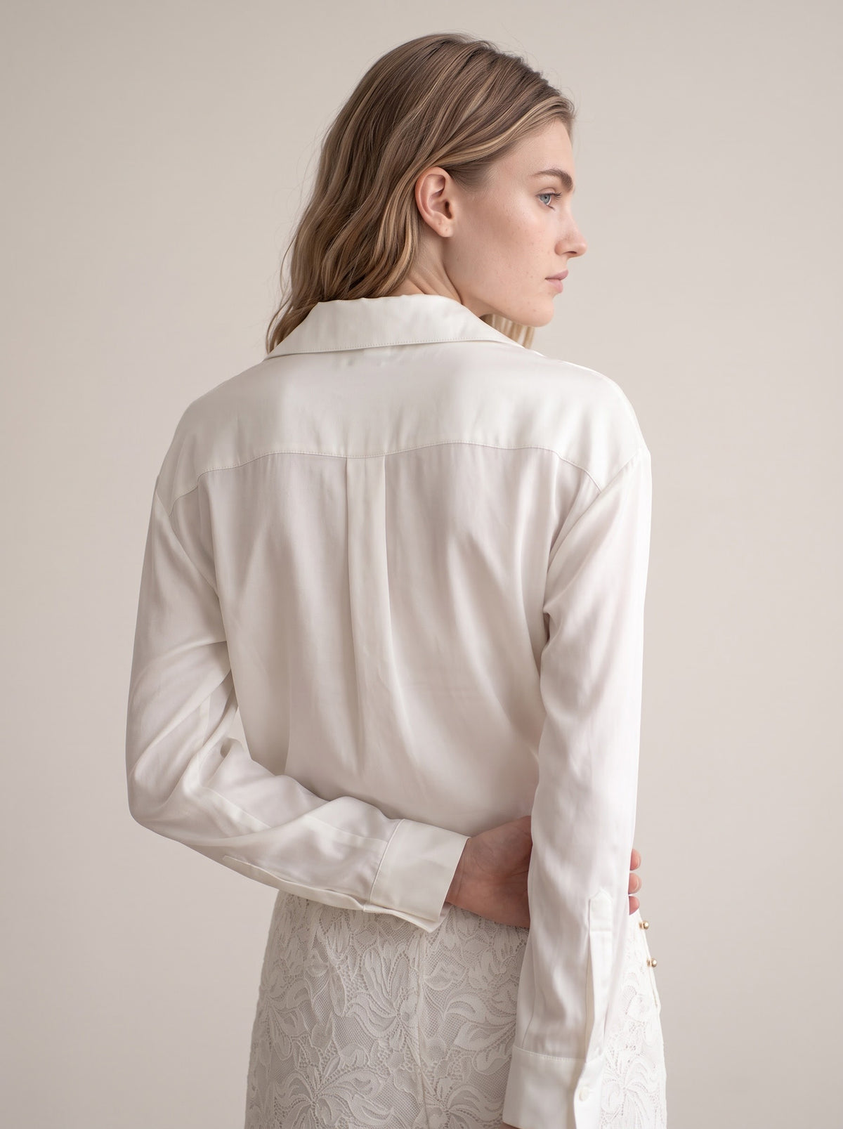 Button-down Crop Top