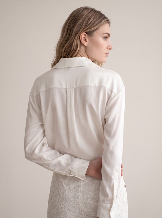 Button-down Crop Top