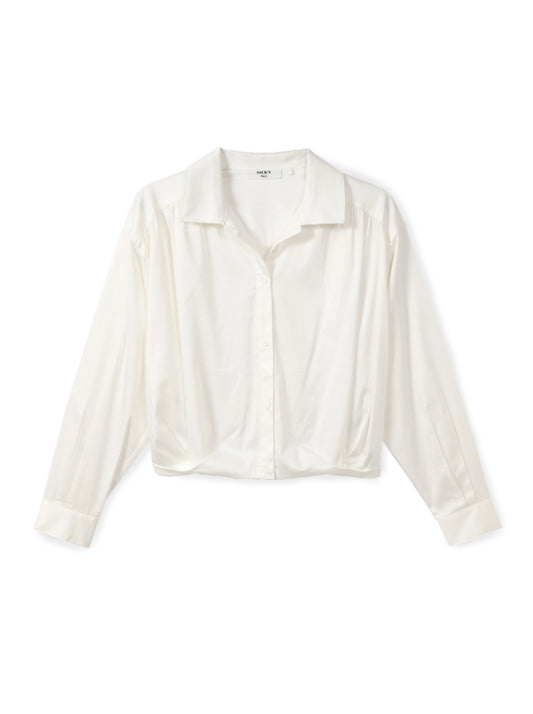 Button-down Crop Top
