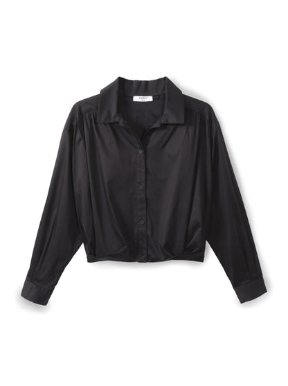 Button-down Crop Top